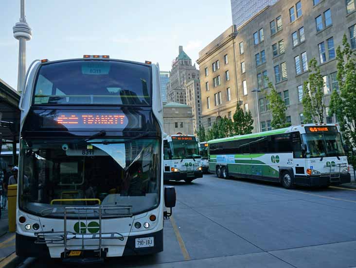 GO Transit ADL SuperLo 8311 and MCI D4500CT 2439 & 2543